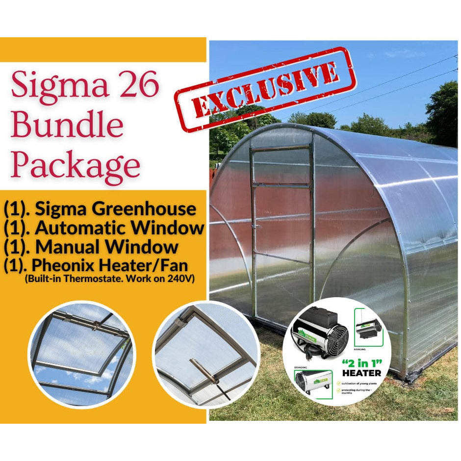Planta, Sigma 26â„¢ 10x7x26.ft. Greenhouse
